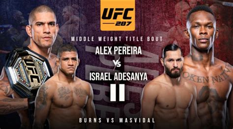 ufc 287 odds UFC 287 Pereira vs
